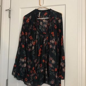 free people size small flower tunic